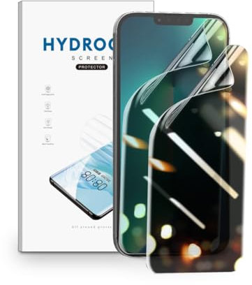 nvskvd Anti Espion Protection écran pour iPhone 13 Pro Max, 2 Pièces TPU Film de Confidentialité Protection en Écran, Film Hydrogel Anti-rayure