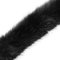 Fellborte ab 1m x 7 cm Meterware Fellbesatz Kunstfell Kunstpelz Fellstrang Fellstoff, Farbwahl, Farbe:schwarz