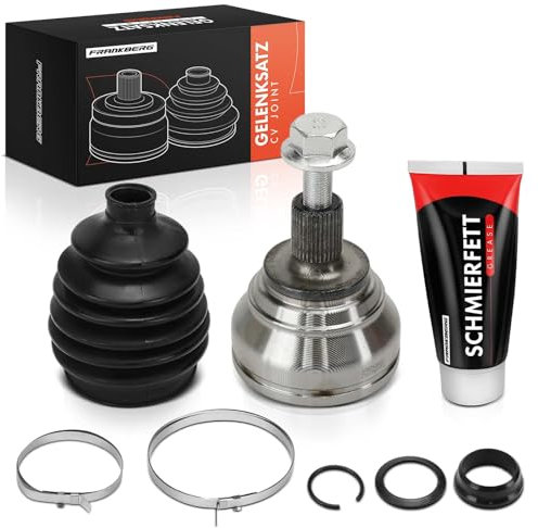 Frankberg Gelenksatz Antriebswelle Vorne Links und Rechts Kompatibel mit A3 TT Altea Leon O.c.t.a.v.i.a II Golf V P.a.s.s.a.t T.o.u.r.a.n T.i.g.u.a.n Replace# 1K0498099J