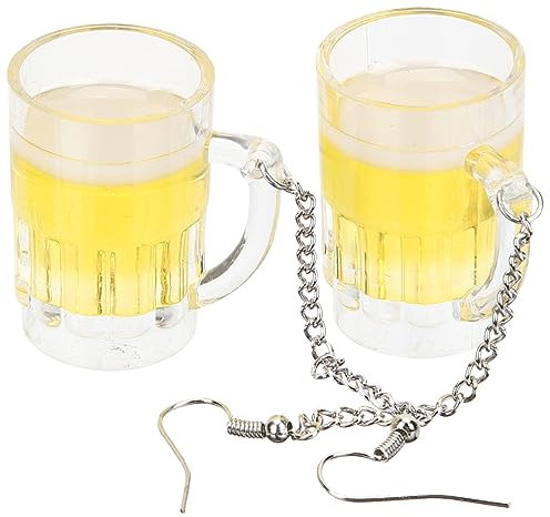 FRCOLOR 1Paar Bier Ohrhänger Für Frauen Kreative Lustige Ohrringe Im Dangle Partys Reisen Für Freundinnen Modisches Accessoire