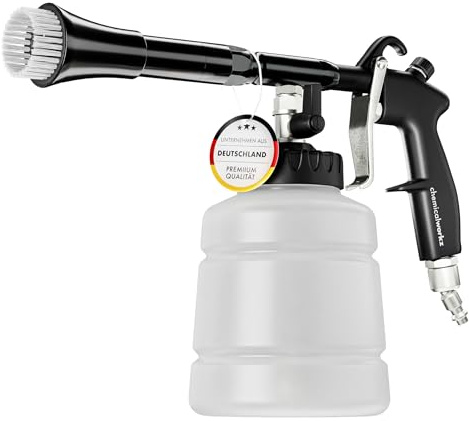 chemicalworkz Performance Cleaning Gun – Druckluft Reinigungspistole für Fahrzeugaufbereitung – Mit Wirbeltechnik & Saugfunktion – Profi-Qualität – Für Innenraum & schwer zugängliche Stellen
