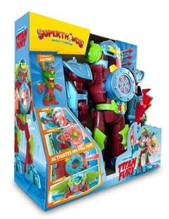SUPERTHINGS KAZOOM Power - Titan Fury Roboter Kid Fury aus der TV-Serie Superthings Kazoom Power. Mit Schwert, Schild, Flügeln und Auslöser. Enthält Roboter, Exklusives Kid Fury und 3 Projektile