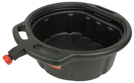Oil Drain Pan with Cap Oil Gearbox Fuel Drain Pan Tray 15 Litre Car Motorbike EXTRA Heavy Duty Use for Oils and Antifreeze Prevent Splashing With Cap