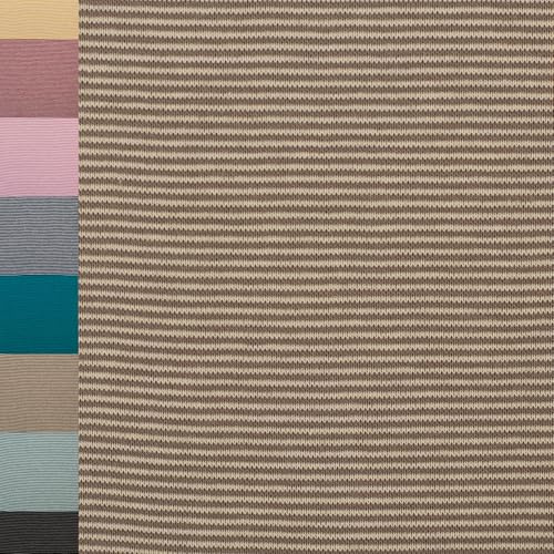 MAGAM-Stoffe Anni Ringel Bündchenstoff Feinstrick Oeko-Tex Meterware 50cm (1mm sand schlamm)
