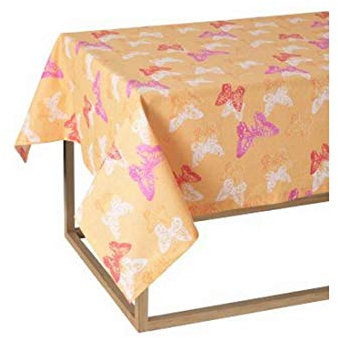 Bassetti Tischdecke immer saubere Cedronella Orange 8 Sitzer cm.140 x 220 ohne Servietten