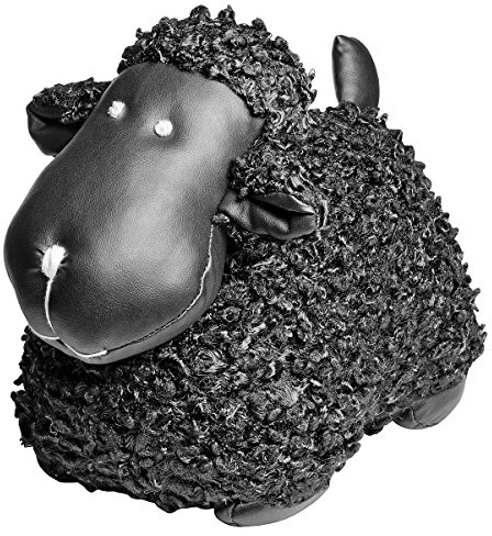 Türstopper, Schaf, Wolle, Schwarz