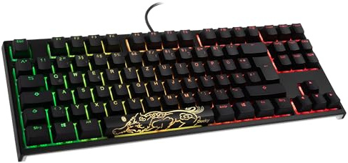 Ducky ONE 2 TKL PBT Gaming, MX-Black, RGB LED – Schwarz.