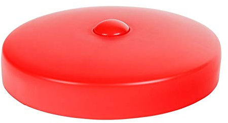 9 x PFOSTENKAPPE ROT RUND KUNSTSTOFF 101 MM