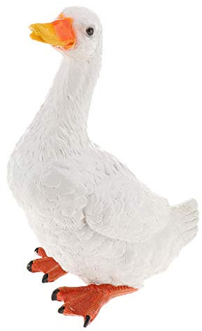 Tubayia Realistische Gans Ente Figur Statue Skulptur Tierfigur Gartenfigur Garten Dekoration (Ente)