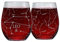Greenline Goods Leo Stemless Weingläser | Zodiac Leo Set | Handgeätzte 15 Unzen (2er-Set) - Astrologie Zeichen Glaswaren