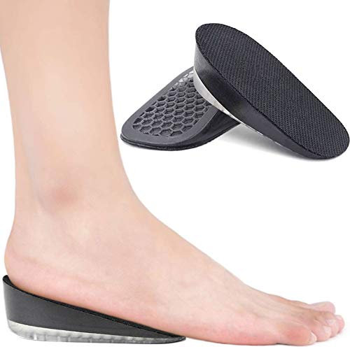 Ailaka 1 Paar Gel Höhe erhöhen Einlegesohlen, Stoßdämpfer Fersenkissenpolster, Höhe Lift Schuhe Einsätze für Männer & Frauen