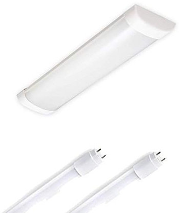 ELG Leuchten Aufbauleuchte Feuchtraumleuchte LED 60cm 2-flammig inkl. 2x7W LED 3000K Warmweiss 2x990lm Werkstattleuchte Arbeitsleuchte Werkstattlampe 2-seitig-gesockelt (3000k-os)