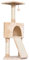 PawHut Corner Cat Tree for Indoor Cats, Kitten Tower with Scratching Post House Ladder Toy - Beige