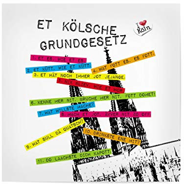 artboxONE Poster 60x60 cm Städte/Köln Et Kölsche Grundgesetz II - Bild KölscheGrundgesetz Cologne Dom