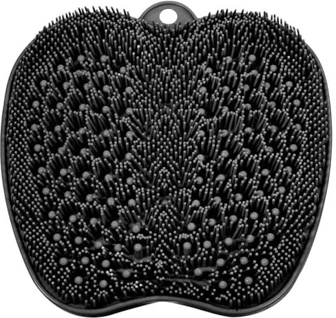 BESKAR Fußwäscher Bath Massage Pad mit Rutschfesten Saugnäpfen, Fuss Wäscher Dusche zum Reinigen der Füße Peeling No Bend, Fußpunkte Reflexzonenmatte zur Entspannung der Füße