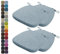 Kimgull 4er Set Stuhlkissen mit Bändern Bequeme Waschbare Rutschfestes Sitzkissen Ideal für zu Hause und Gartendekoration, viele Farben und Größen zur Auswahl (40x38x5CM Himmelblau)