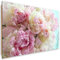 Feeby Deco Panel 120x80 cm Natur Pfingstrose Blumen 1 tlg Modern Bilder Wandbilder Dekopanel Kunstdruck Wand Bild Wohnzimmer Jungezimmer Büro Blütenblätter Pflanzen Rosa