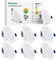 Qingmiao LED Einbaustrahler 230V 7W Warmweiß 3000K IP44 Einbauleuchten Deckenspots Deckenstrahler, für Badezimmer Küche Wohnzimmer,6er Set