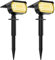 WELALO 57 LED Solar Landscape Spotlights, 2-in-1 Waterproof Solar Powered Garden Lights, 3000K 3 Brightness Modes Solar Spot Lights Outdoor for Garden Tree Wall Yard Pathway (Warm White, 2 Pack)