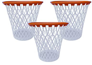 office box - Papelera Basket Lovers - Lavable - Resitente - Reciclable - Ideal para decorar tu habitación y convertir en una campo de Baloncesto tus ratos de ocio. (Pack 3 Papeleras)