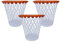 office box - Papelera Basket Lovers - Lavable - Resitente - Reciclable - Ideal para decorar tu habitación y convertir en una campo de Baloncesto tus ratos de ocio. (Pack 3 Papeleras)