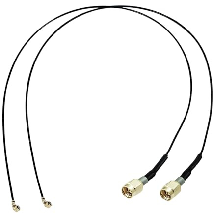 Fohevers 2 Stück U.FL IPX IPEX auf SMA Buchse 1,13 mm Kabel 15CM/6 Zoll | für WLAN-Router, 4G-/5G-Mobilfunkrouter, IoT-Geräte, Drohnen und FPV-Systeme.