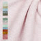 VmG-Store Frottee Stoff Meterware 15 Farben zum Nähen Bademantel Frotteestoff 145cm Breite (039 I Hellrosa)