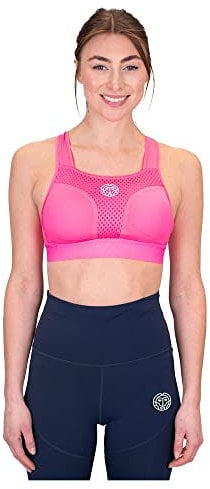 BIDI BADU Damen Crew High Support Bra - pink, Größe:M