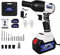 Lucn 3 in 1 Akku Schlagschrauber 1/2 Zoll 420Nm Drehmomentbohrer Treiber mit 2 Batterie, 4pcs Scokets, 12 Bohrer, 1/2 Antrieb Dual Speed Automatic Power Tool mit LED Arbeitslicht