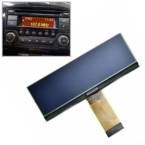 HEIBTENY Radio Replacement LCD Screen,97.5 * 38mm,123 * 36,pixel For Nissan Qashqai, Micra, Navara, LCD Display