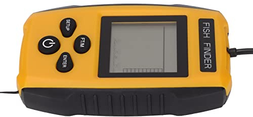 Tragbarer Sonar-Fischfinder, Tragbarer Wasser-Fischfinder, Tragbarer Kabelloser Sonar-Tiefensucher mit LCD-Display, Zum Angeln Am Eissee