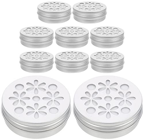 Ipetboom Diffusoren Für Ätherische Öle 10 Stück Hunde-Arbeitsdosen 60 Ml Hundeduft-Trainingsbox Hundenasen-Arbeitsbehälter Aluminium Runde Dose Aromakanister Silber Aluminiumdosen