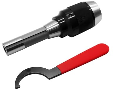 Jecoupoon 1/8-5/8 Special Heavy Duty Keyless Drill Chuck with R8 Shank