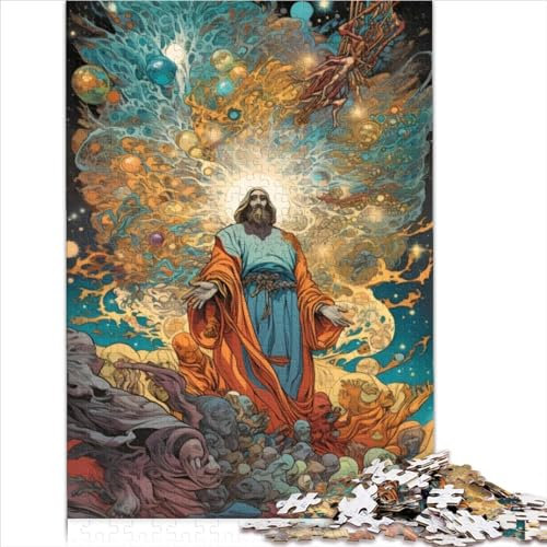 Jesus Christus-Puzzle für Erwachsene, 1000 Teile, für Erwachsene, Holzpuzzle, Entspannungspuzzle, Spiele, 1000 Teile (50 x 75 cm)