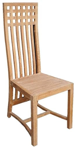 Teako Design Esszimmerstuhl Lammhult aus Teakholz, 115 x 47 x 54 cm, Esszimmer Möbel, FLEGT-Lizenziertes Teak, Robust, Langlebige Holzmöbel, Massivholz, Pflegeleicht, naturfarben