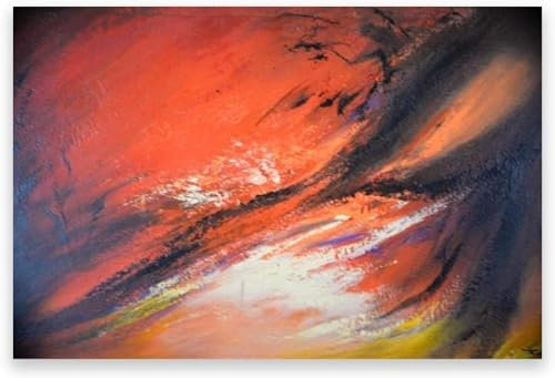 Zao WOU Ki Ästhetische Poster, Mode-Leinwandgemälde, Zao WOU Ki-Ausstellung, Wandkunst, Zao WOU Ki-Drucke für Heimdekoration, Bilder, 60 x 80 cm x 1, ohne Rahmen