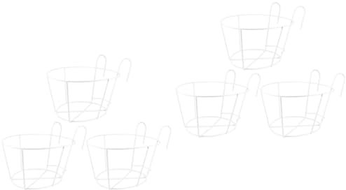 pflanzenständer1 Stück Blumenständer aus Eisen, Blumentopfhalter, Metallgeländer, Zaun, Pflanzgefäße, Metallpflanzenständer, Metallregal, Töpfe für Pflanzen, hängender Blumentopfhalter, rund