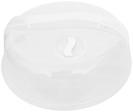 Edco MIKROWELLEN ABDECKHAUBE Ø26cm mit Entlüftungsventil Mikrowellendeckel Mikrowellenhaube Mikrowellenabdeckung Speisenabdeckung Mikrowelle Haube Deckel 2-Varianten 91 (Weiss)