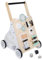 Aolawco Lauflernwagen Holz 9-in-1 Aktivität Lauflernhilfe Baby mit Gummi Holz Räder und Motorikspiele，Laufen Lernen, Kleinkind Multifunktionales Holzspielzeug, Kognitive Entwicklung Baby Walker