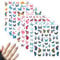 Butterfly Nail Stickers, 8 Sheets 3D Self-Adhesive Butterfly Nail Art Decals Colorful Butterflies Wings Pattern Nail Design Stickers Manicure Supplies for Women DIY Home Nail Salon Decoration