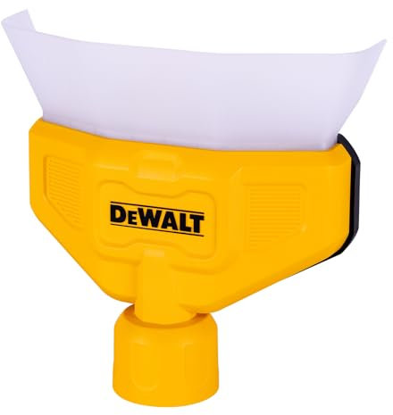 DEWALT Shop Vac Staubsammler, Nass- und Trockensauger-Zubehöraufsätze für einfaches Auffangen von Staub, Trichter-Design, freihändig, DXVA00-1500, 1 Stück, Gelb