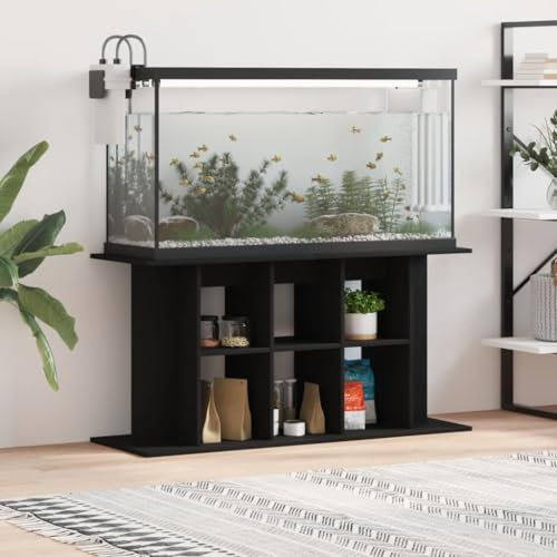 Somanki Aquariumständer Schwarz 100x40x60 cm Holzwerkstoff, Aquarium Unterschrank, Aquarium Schrank, Aquariumschrank, Aquarium Tisch, Aquarium Stands