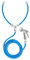 Dog Shower Hot Cold Mix Water Hose Pipe 5m with Gun Blue Pet Grooming
