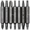 Megapro Original Ersatz-Bit-Set, 7 doppelseitige Bits, 51 mm, Haushalts-Bits, Phillips, Torx, Vierkant-Bit-Set