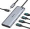 USB C to USB C Hub Dual Monitor Adapter with 4K@60Hz USB4 Display Ports Video Output,100W PD, 10Gbps Data Transfer, USB-C Splitter Multiport Dongle for MacBook Pro, iPad Pro and More Type C Devices