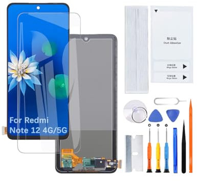H&LYCYJ Pantalla LCD para Xiaomi Redmi Note 12 4G/5G TFT 23021RAAEG 23027RAD4I 23028RA60L 22111317I Pantalla LCD de repuesto con kit