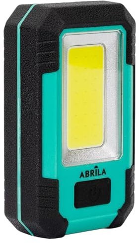 Linterna - Linterna de trabajo con 3 LEDs COB, 800 lm, USB y micro USB, dimensiones 3,5x11x16 cm, incluye imán, gancho y soporte