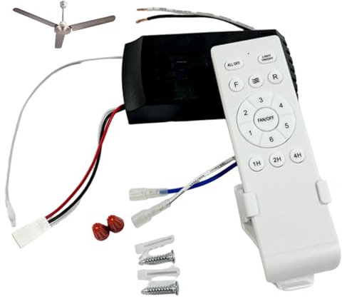 MOUNTTU Kit de Repuesto para Control Remoto de Ventilador de Techo, 24 V, 6 velocidades, para el hogar, no Incluye batería.