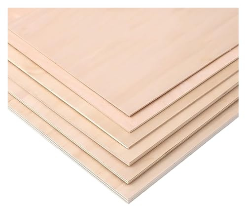 Lindenholzplatten, 4 mm dick, unbehandelte Holzplatten for Basteln, Holzbrennen, Malen, Holzgravieren, Laserschneiden(10cm*10cm (8pcs))