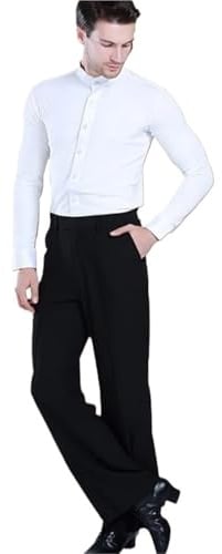 MTKSFDC latein Tanzhose Herren Latein Tanzhose Hosen Männer/Jungen Übungs-/Performance-Hose for Tanz Modern Dance Hosen Herren Gesellschaftstanzhose